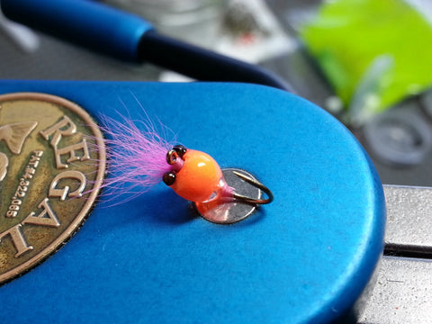 #14 Orange/Pink Tungsten Zoo Bug