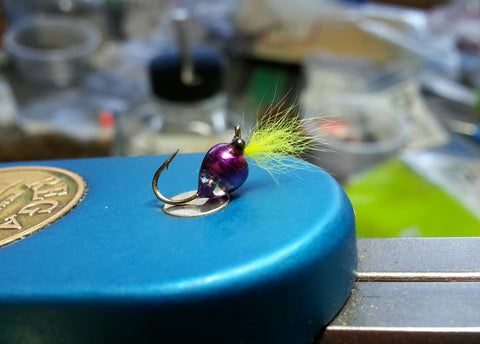 #14 Purple Metallic/Chartreuse Tungsten Zoo Bug